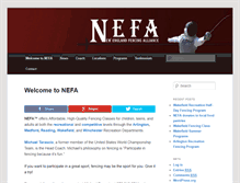 Tablet Screenshot of nefencing.com